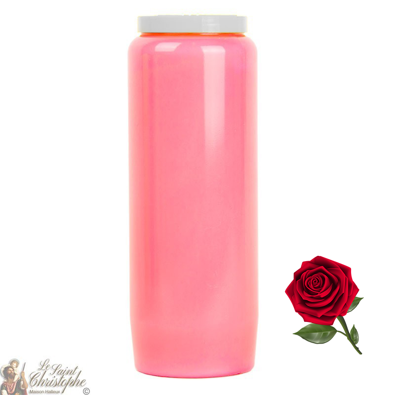 Candela Novena - Rosa - profumo delle rose