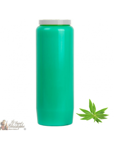 Candle of clear Green novena - perfume Verbena