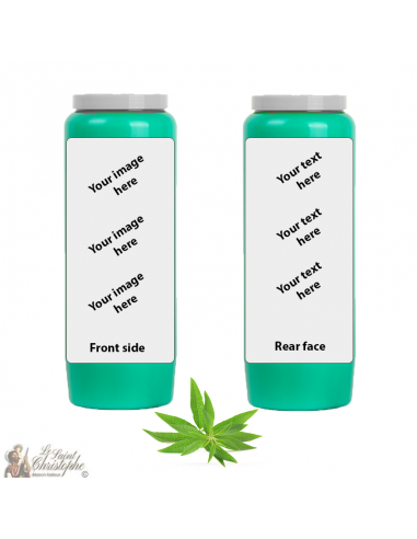 Bougie de neuvaine parfum Verveine - personnalisable