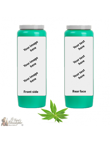 Bougie de neuvaine parfum Verveine - personnalisable