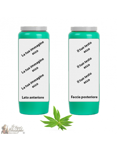 Bougie de neuvaine parfum Verveine - personnalisable