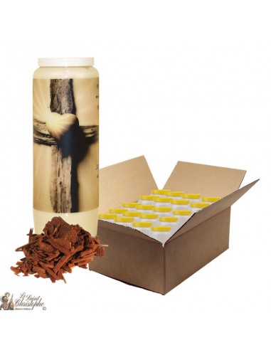 Novenakaars voor de geur van dood sandelhout - Kruis - doosje 20 stuks