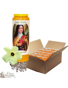 Novenakaars met muskus voor heilige Theresia van Lisieux - doosje 20 stuks
