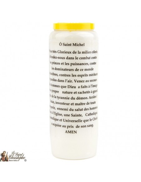 Sage novena candle with sage in Saint Michael - 2 - box 20 pieces