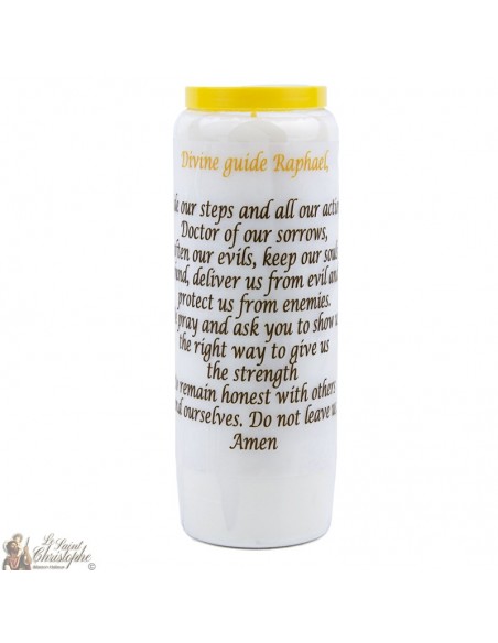 Sage Novena Candle in Saint Raphael - 2