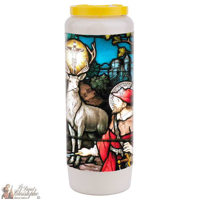 Novena candle for Saint Hubert