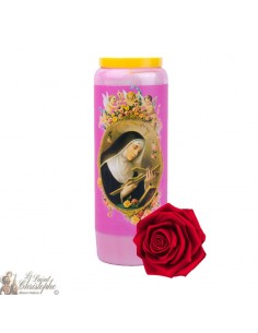 Rose-scented Novena Sainte Rita candles