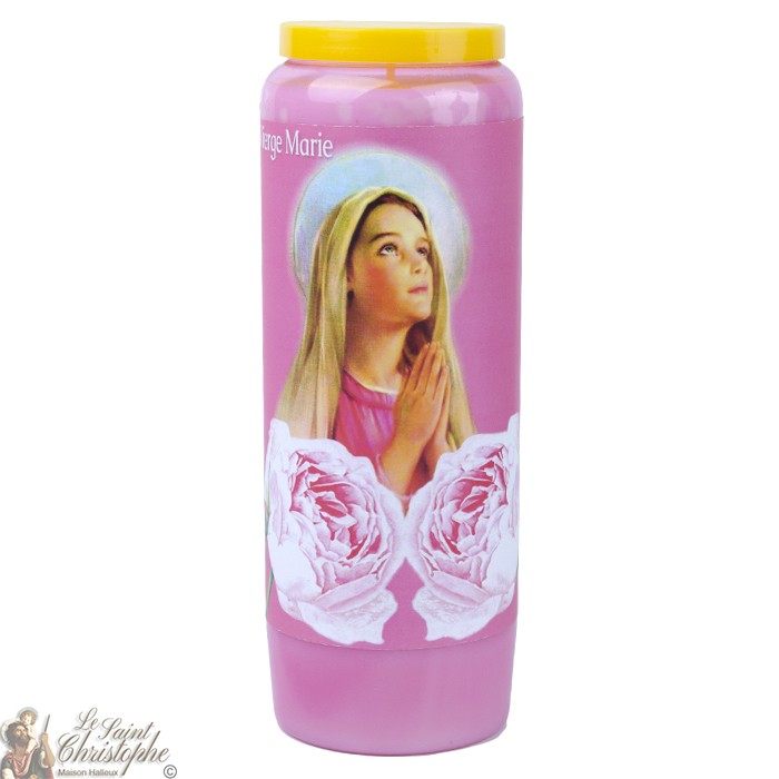 Pink Novena Candles Virgin Mary