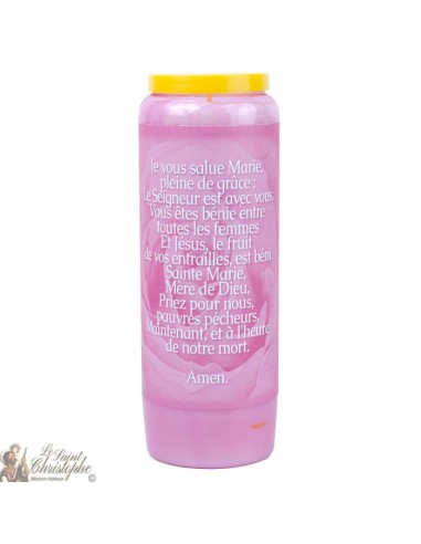 Pink Novena Candles Virgin Mary - 20 pieces