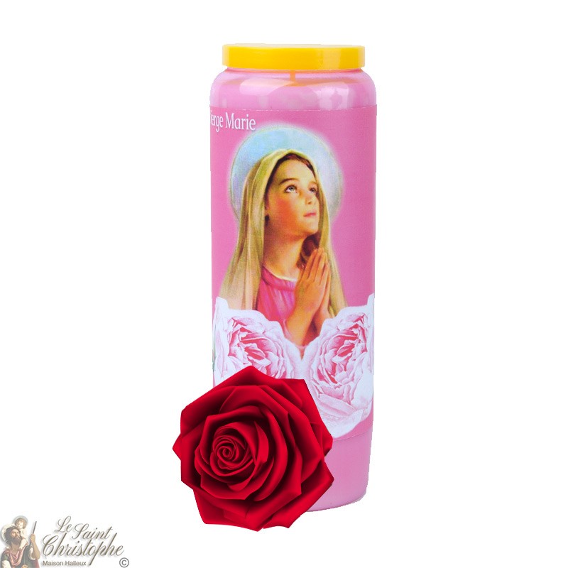 Rose-scented Virgin Mary Novena Candles