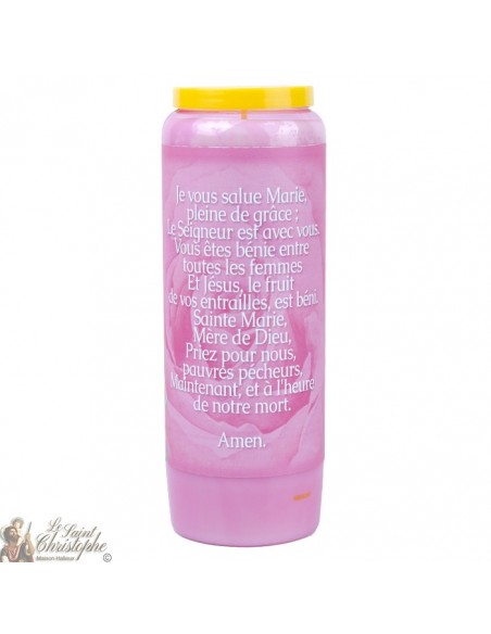 Rose-scented Virgin Mary Novena Candles