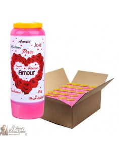Valentine's Day Pink Novena Candle for Love - 20 pieces