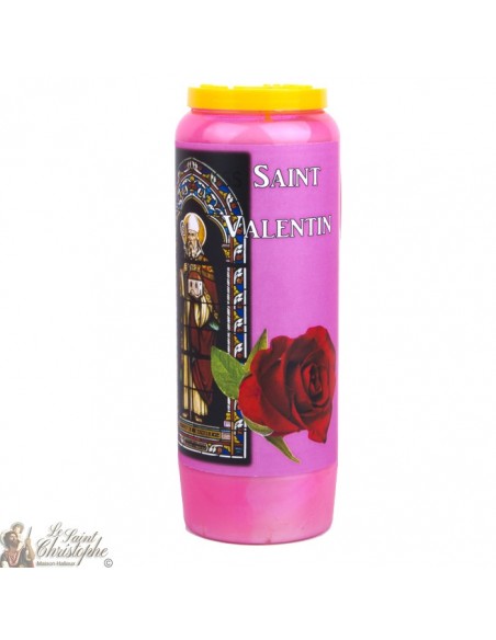 Novena Candle Valentine's Day rose scented - 20 pieces
