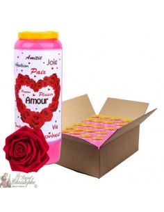 Novena Candle Valentine's Day roos geparfumeerd - 20 stuks