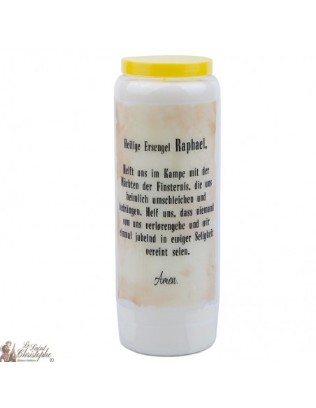 Saint Raphael novena candle scented with sage - 3