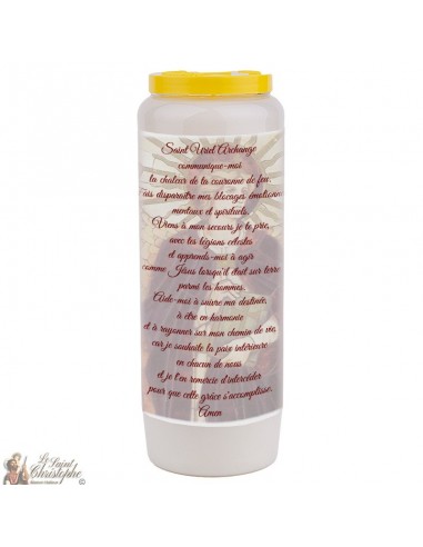 Novena candle Saint Uriel - box 20 pieces