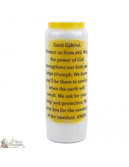 Novena Candle Saint Gabriel scented with sage - 2 - 20 pieces