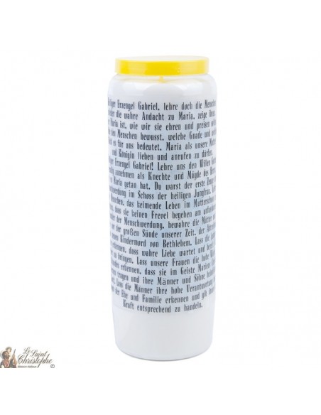 Vela de novena de San Gabriel con aroma de salvia - 3