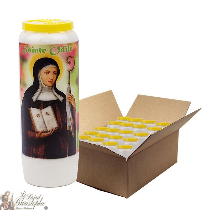 Novena candle Sainte Odile- carton 20 pieces