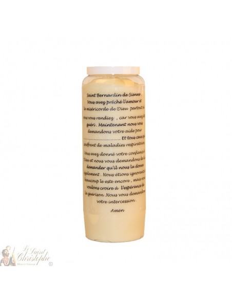 Cero Novena San Bernardino da Siena profumato alla mirra - 20 pezzi