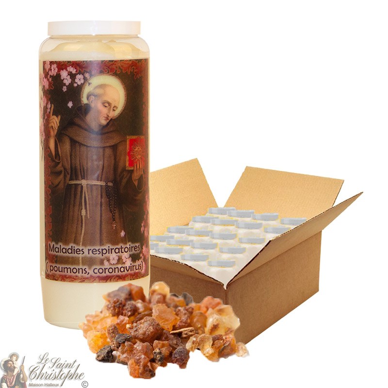 Novene Kaars Sint Bernardijn van Siena geparfumeerd met mirre - 20 stuks