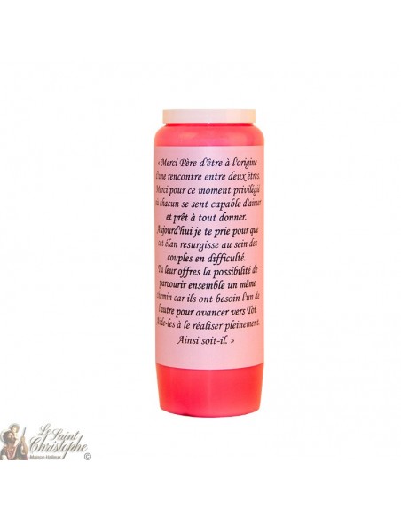 Pink Novena Candle - Een paar in moeilijkheden helpen
