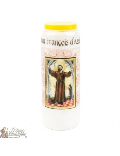Bougie de neuvaine Saint François d'Assise - 2