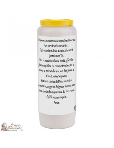 Vela de novena para el difunto 1 - personalizable