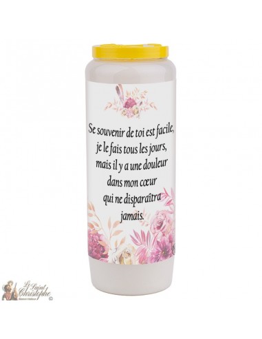 Novena candle for the deceased 2 - customizable - 20 pieces