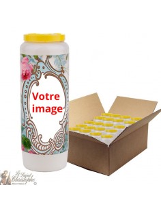 Novena candle for the deceased 2 - customizable - 20 pieces