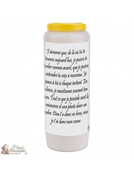 Novena kaars voor de overledene 3 - aanpasbaar