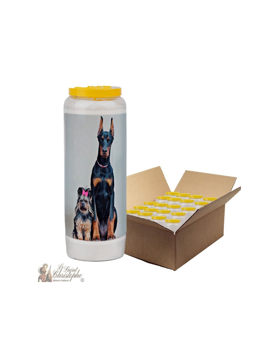 Novena candle for animals 6 box 20 pieces