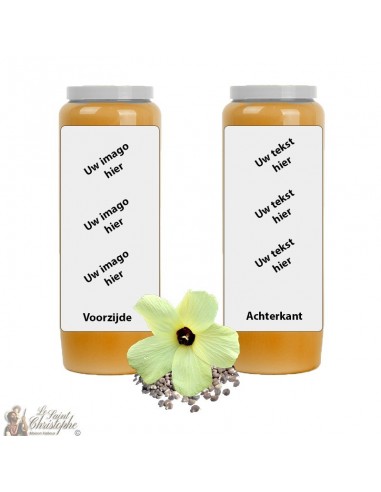 Novene Kaars Oranje geurende Muskus - aanpasbaar - doosje 20 stuks