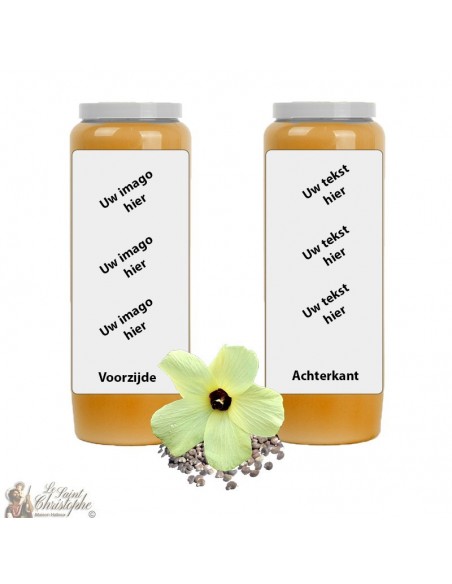 Novene Kaars Oranje geurende Muskus - aanpasbaar - doosje 20 stuks