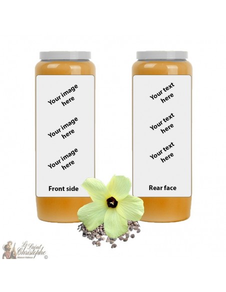 Novene Kaars Oranje geurende Muskus - aanpasbaar - doosje 20 stuks