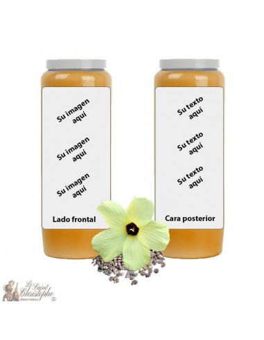 Novene Kaars Oranje geurende Muskus - aanpasbaar - doosje 20 stuks