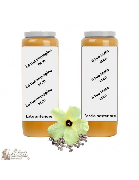 Novene Kaars Oranje geurende Muskus - aanpasbaar - doosje 20 stuks