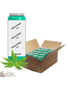 Bougie de neuvaine parfum Verveine - personnalisable - carton 20 pièces