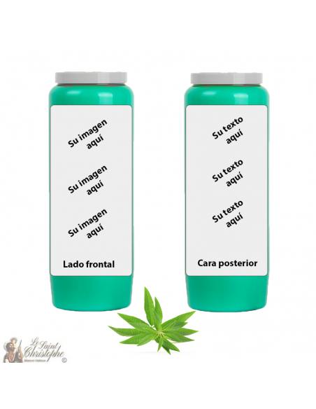 Verbena scented novena candle - customizable - box 20 pieces