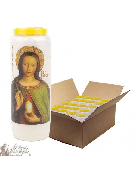 Vela de Novena a María Magdalena - caja de 20 piezas