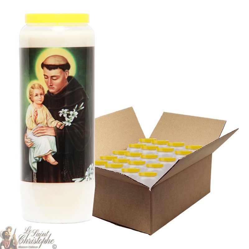 Novena candle to Saint Anthony of Padua - 20 pieces