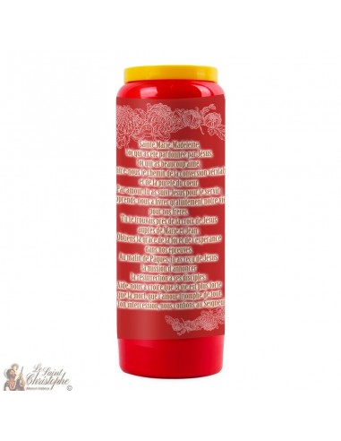 Vela de Novena Roja a Santa María Magdalena - 20 piezas