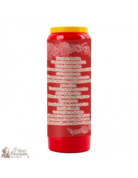 Vela de Novena Roja a Santa María Magdalena - 20 piezas
