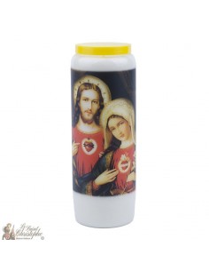 Kerzen der Novene Heiligstes Herz Jesu und Maria