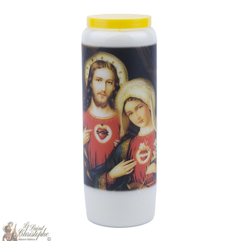 Sacred Heart of Jesus and Mary Novena Candles