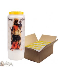 Black Madonna Novena Candle - 20 pieces