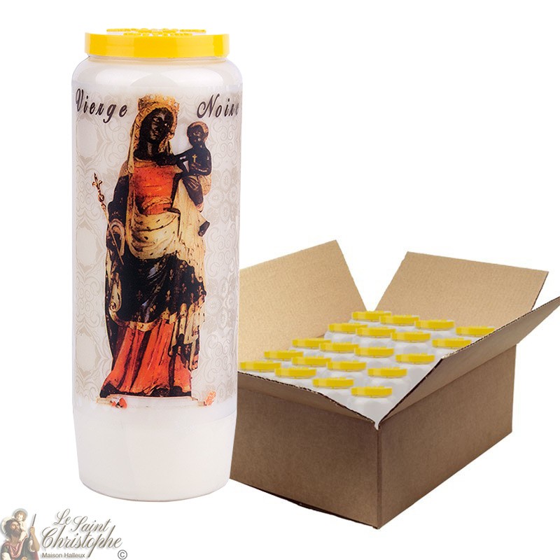 Black Madonna Novena Candle - 20 pieces