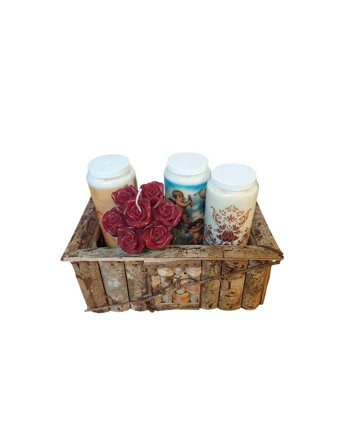 Novena candle basket Rectangular