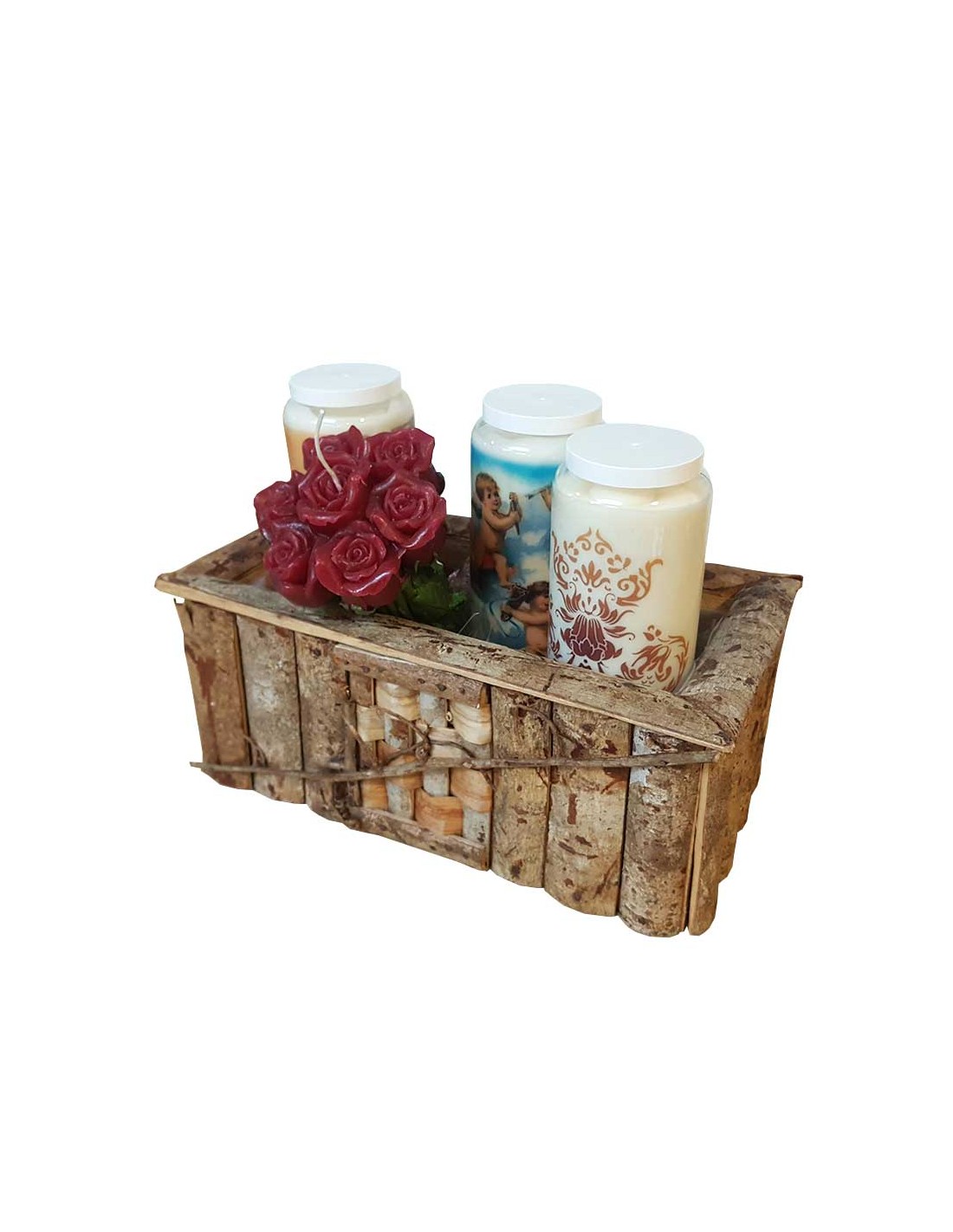 Novena candle basket Rectangular