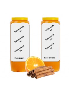 Bougie de neuvaine parfum Orange Cannelle - personnalisable
